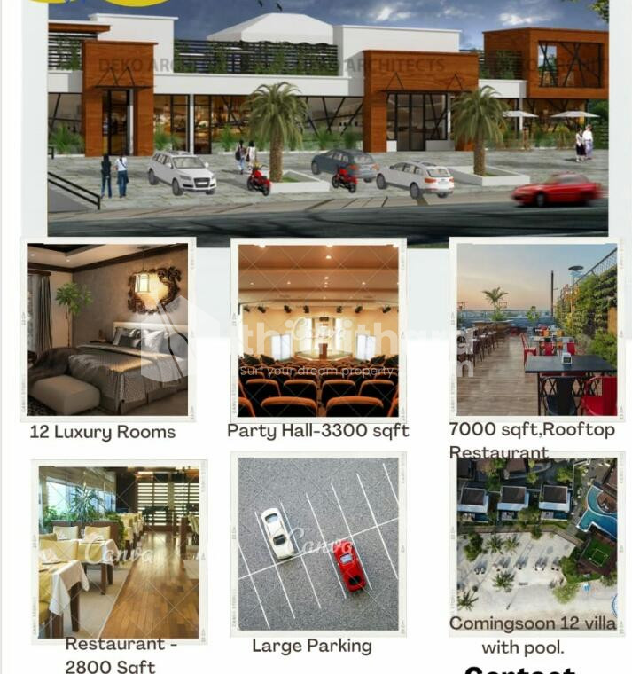 NH Frontage building with Roof Garden for Rent at Vythiri,Wayanad