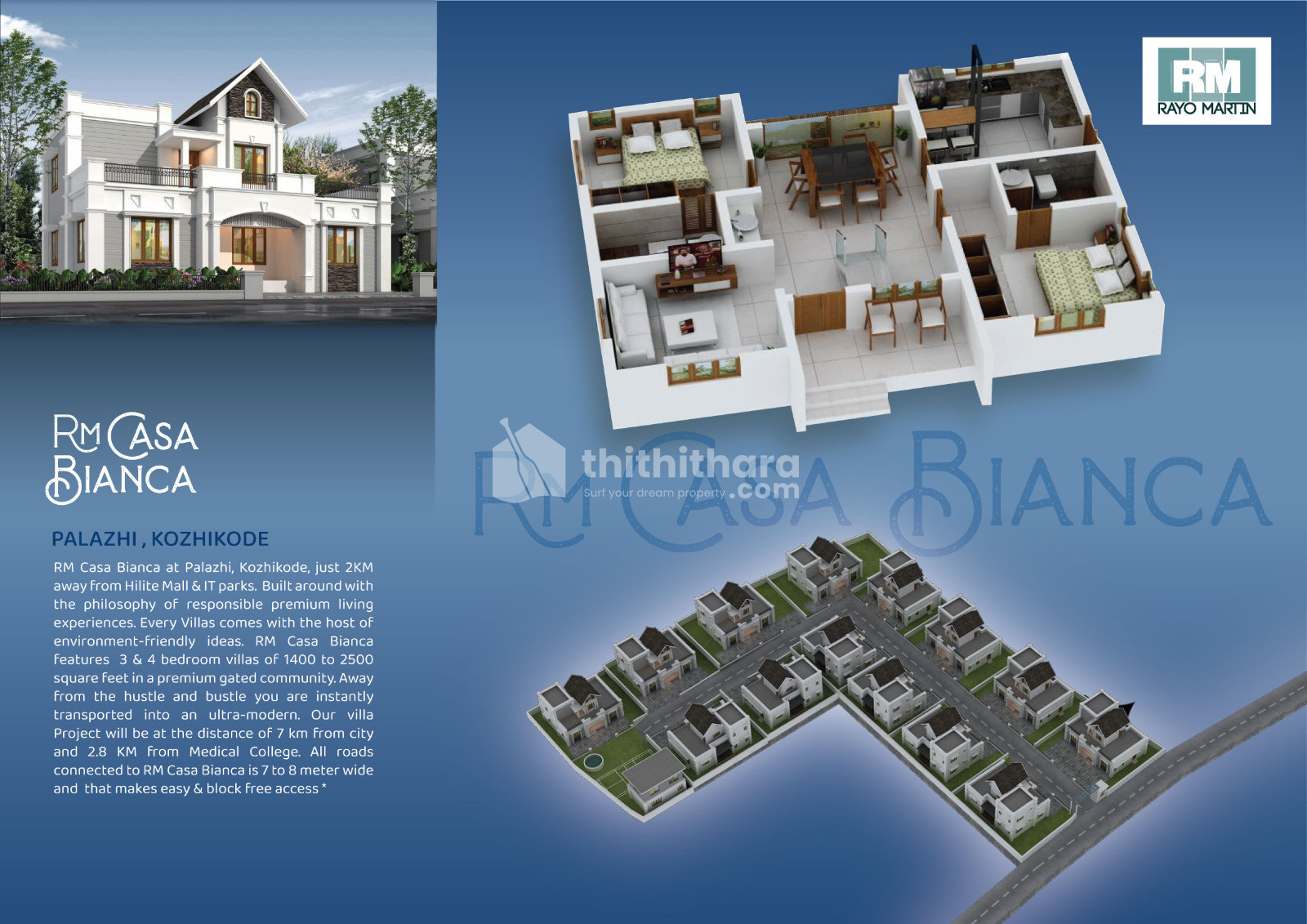 Rayo Martin Casa Bianca Villas in Palazhi, Kozhikode