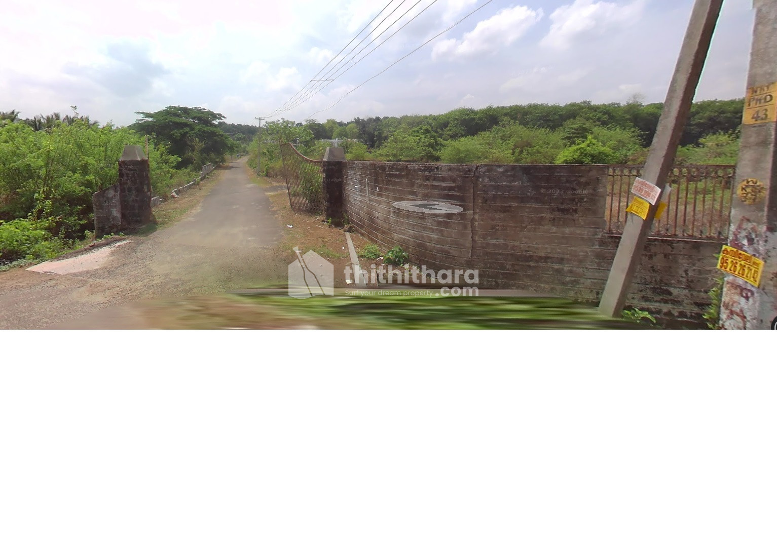 15 cents plot of land in Peacock Valley Wadakkanchery Thrissur