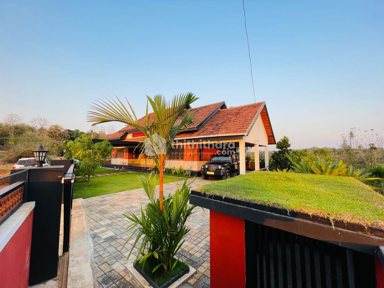 4 BHK Independent contemporary styled villa for sale at Kongad Palakkad