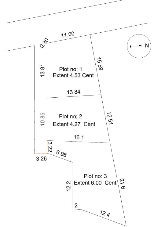 Residential Land for sale at Sreekariam Thiruvananthapuram