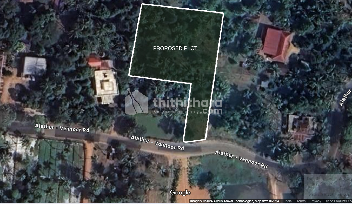 Residential house plot for sale in Mala Thrissur