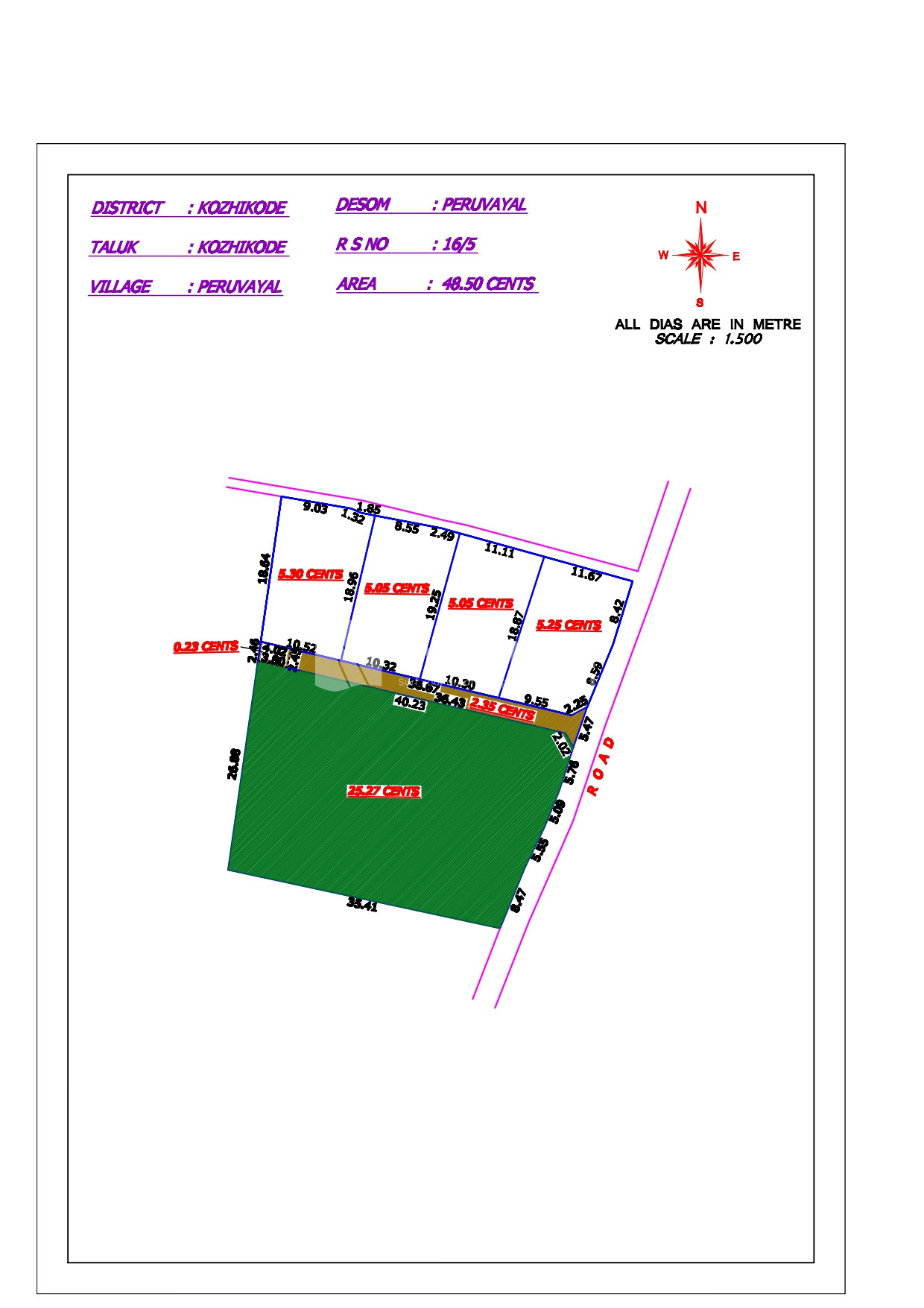Residential land at Peruvayal for Sale