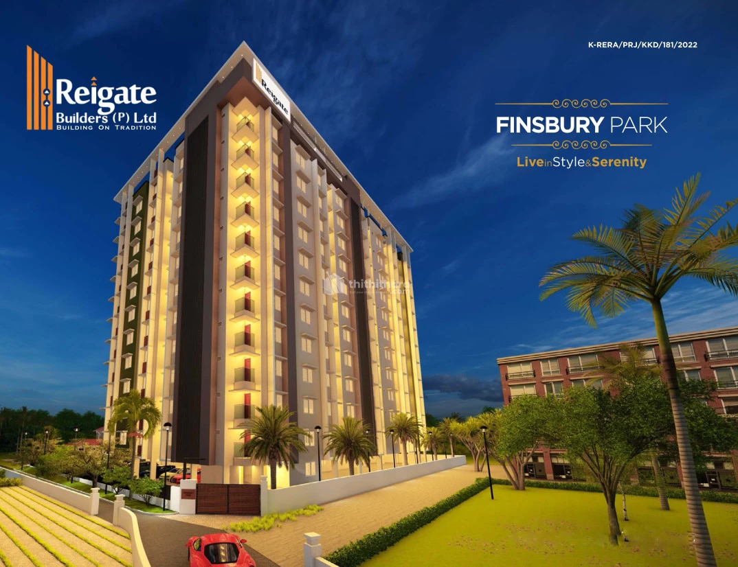 Reigate Finsbury Park Apartment at Calicut, 2/3 BHK Flats available