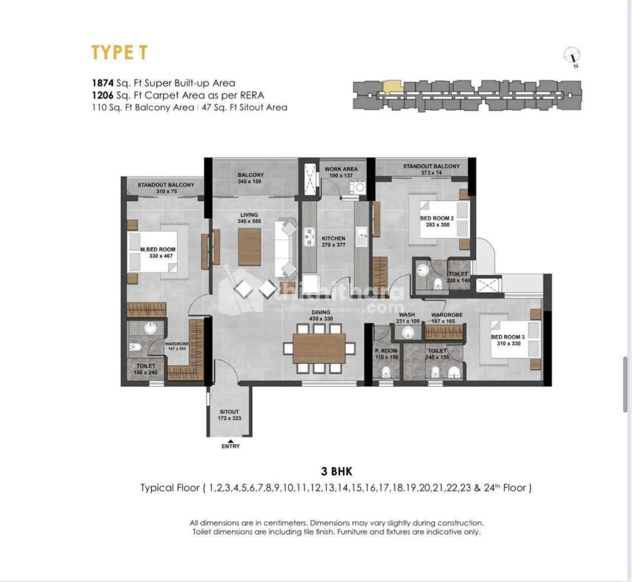 3BHK FlatsAvailable for sale in Pantheeramkavu Kozhikode 